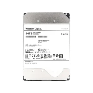 WD Ultrastar DC HC580 24TB Enterprise HDD - SATA 6Gb/s, 7200RPM, 512MB Cache | Helium-Sealed, CMR, 2.5M MTBF for Server & Data Center