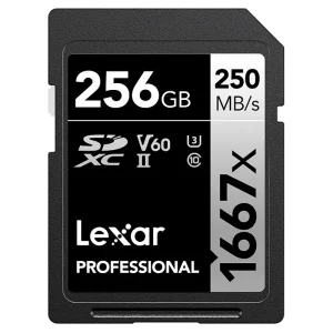 Lexar Professional 1669x SDXC UHS-II Card SILVER Series LSD256CB1667
