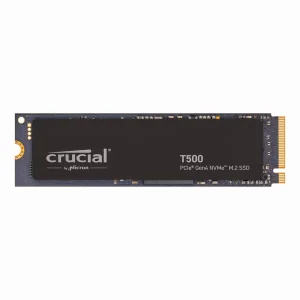 Crucial T500 500GB Gen4 NVMe M.2 Internal Gaming SSD, Up to 7200MB/s, laptop & desktop Compatible + 1mo Adobe CC All Apps - CT500T500SSD8