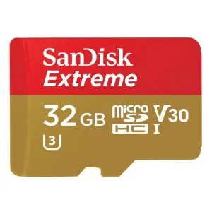 SanDisk 32GB Extreme microSDHC UHS-I/U3 Class 10 Memory Card with Adapter, Speed Up to 90MB/s (SDSQXVF-032G-GN6MA)