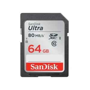 SanDisk 64GB Ultra SDXC UHS-I/Class 10 Memory Card, Speed Up to 80MB/s (SDSDUNC-064G-GN6IN)