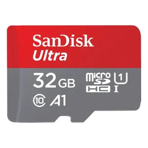 SanDisk 32GB Ultra microSDHC A1 UHS-I/U1 Class 10 Memory Card with Adapter, Speed Up to 98MB/s (SDSQUAR-032G-GN6MA)