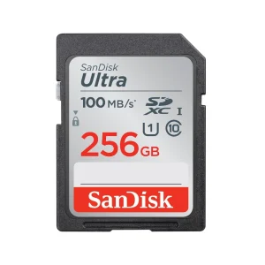 SanDisk 256GB Ultra SDXC UHS-I/Class 10 Memory Card, Speed Up to 100MB/s (SDSDUNR-256G-GN6IN)