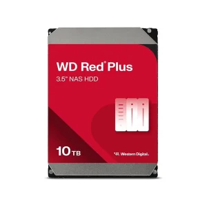 WD Red Plus 10TB NAS Hard Disk Drive - 7200 RPM Class SATA 6Gb/s, CMR, 512MB Cache, 3.5 Inch - WD100EFGX