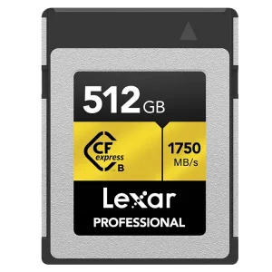 Lexar Professional CFexpress Type B Card GOLD Series LCXEXPR512G-RNENG