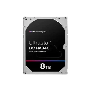 Western Digital Ultrastar DC HA340 8TB Enterprise HDD - SATA 6Gb/s, 7200 RPM, 256MB Cache | CMR Technology, 2M Hours MTBF, 550TB/Year Workload for Server & Data Center