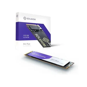 Solidigm P41 Plus Series 512GB PCIe GEN 4 NVMe 4.0 x4 M.2 2280 3D NAND Internal Solid State Drive (512GB, M.2 80mm, PCIe 4.0 x4) SSDPFKNU512GZX1
