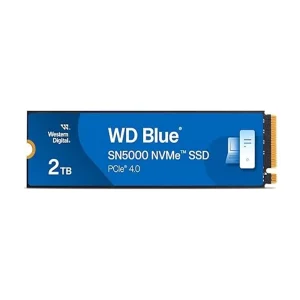 Western Digital 2TB WD Blue SN5000 NVMe Internal Solid State Drive SSD - PCIe Gen 4.0, M.2 2280, Up to 5,150 MB/s - WDS200T4B0E