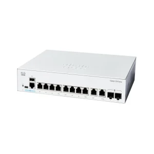 Cisco C1200-8FP-2G 8-Port Gigabit PoE+ Switch, Enhanced Power, 2 Combo Uplinks, Rackmount, L2 Managed