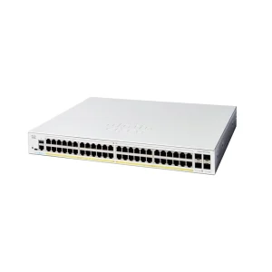 Cisco C1200-48P-4G 48-Port PoE+ Managed Switch with 4 SFP Uplinks, Layer 2, Rackmount, Enterprise-Grade