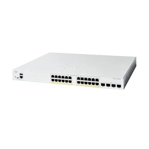 Cisco C1200-24FP-4G Full PoE+ 24-Port Gigabit Switch, 4 SFP Uplinks, Layer 2, High Power, Managed
