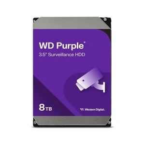 Western Digital 8TB WD Purple Surveillance Internal Hard Drive HDD - SATA 6 Gb/s, 256 MB Cache, 3.5" - WD85PURZ