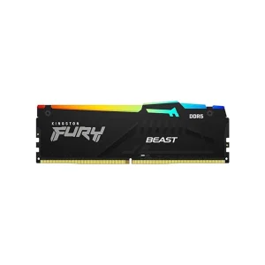 Kingston FURY Beast RGB 16GB 5200MT/s DDR5 CL40 DIMM Desktop Memory (Kit of 2) | Intel XMP 3.0 | Infrared Sync Technology | Overclocking Stability | KF552C40BBAK2-16
