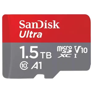 SanDisk 1.5TB Ultra microSDXC UHS-I Memory Card - Up to 150MB/s, C10, U1, Full HD, A1, MicroSD Card - SDSQUAC-1T50-GN6MN