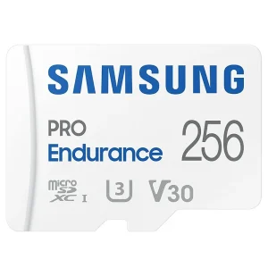 Samsung PRO Endurance 256GB microSDXC UHS-I U3 100MB/s Video Monitoring Memory Card with Adapter (MB-MJ256KA/APC)