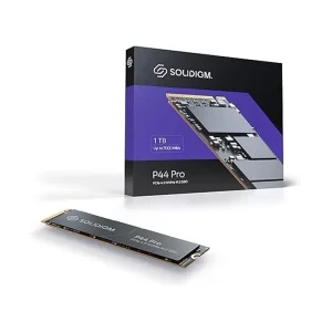 Solidigm P44 Pro Series 1TB PCIe GEN 4 NVMe 4.0 x4 M.2 2280 3D NAND Internal Solid State Drive, Read/Write Speed up to 7000MB/s and 6500MB/s, SSDPFKKW010X7X1