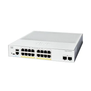 Cisco Catalyst 1300-16FP-2G Managed Switch, 16 Port GE, Full PoE, 2x1GE SFP, Limited Lifetime Protection (C1300-16FP-2G)