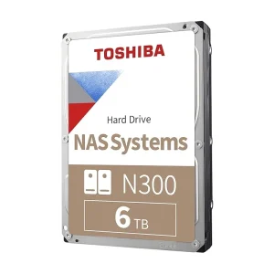 Toshiba N300 6TB NAS 3.5-Inch Internal Hard Drive - CMR SATA 6 GB/s 7200 RPM 256 MB Cache - HDWG460EZSTA