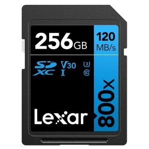 Lexar High-Performance 800x SDHC/SDXC UHS-I Card BLUE Series LSD0800P256G-BNNNG