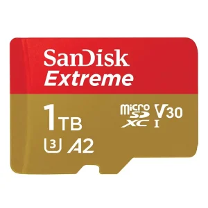 SanDisk 1TB Extreme microSDXC 160MB/s UHS-I U3 A2 microSD 1.0 TB micro SD SDXC Flash Memory Card SDSQXA1-1T00-GN6MN with OEM Lanyard