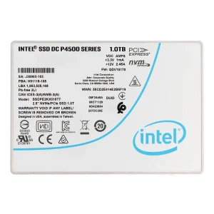 Intel DC P4500 1TB PCIe Gen3 x4 NVMe U.2 2.5" Enterprise SSD SSDPE2KX010T7P1