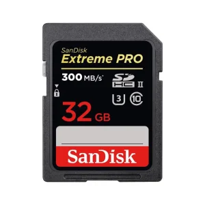 SanDisk 32GB Extreme Pro SDHC UHS-II/U3 Class 10 Memory Card, Speed Up to 300MB/s (SDXPK-032G-G64)