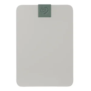 seagate ultra touch hdd 5tb external hard drive - 15mm, pebble grey, post-consumer recycled material, 6mo dropbox and mylio, rescue services (stma5000400)