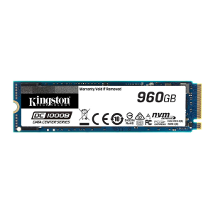 Kingston Data Center DC1000B Series 960GB M.2 2280 PCIe NVMe Gen3 x4 256-bit AES Hardware Encryption Enterprise Solid State Drive