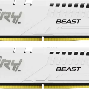 Kingston Fury Beast 64GB (2x32GB) DDR5-6000MHz CL36 1.25V White EXPO Desktop Memory