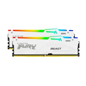Kingston FURY Beast 32GB (2x16GB) DDR5 6000 MT/s CL30 Desktop Memory Kit | 1.35V | Intel XMP 3.0 | Plug & Play | KF560C30BWEAK2-32