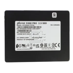 Micron 7450 Pro MTFDKCC3T8TFR-1BC1ZABYY 3.84TB U.3 15mm 2.5-Inch PCIe 4.0 (NVMe) SSD