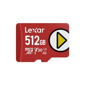 Lexar PLAY 512GB microSDXC UHS-I Memory Card, Up to 160MB/s Read, 100MB/s Write – Compatible with Nintendo Switch, Smartphones, Tablets – Model LMSPLAY512G-BNSNC