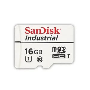 SanDisk 16GB Industrial microSD Card SDSDQAF4-016G-I - Up to 80MB/s Read, 50MB/s Write, Shockproof & Waterproof