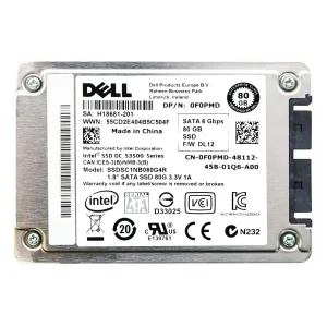 Intel DC S3500 Series 80GB SSDSC1NB080G4R SSDSC1NB080G4R SSD , 1.8in 1.8" SATA 6Gb/s, 20nm, MLC, DELL DP/N 0F0PMD