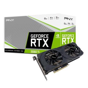 PNY GeForce RTX 3060 Ti 8GB UPRISING Dual Fan LHR VCG3060T8LDFMPB Nvidia GPU Graphic Card